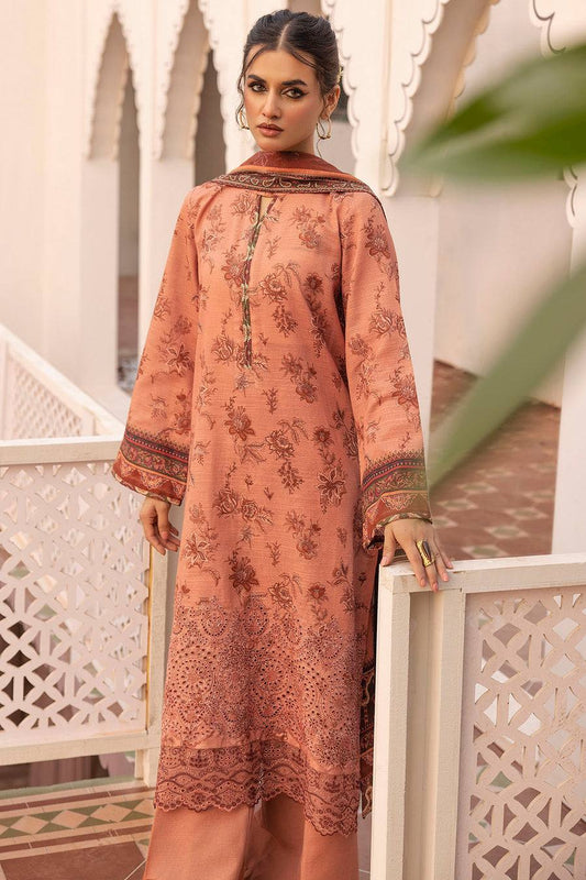 Motifz Un-Stitch Embroidered Khaddar 3 piece