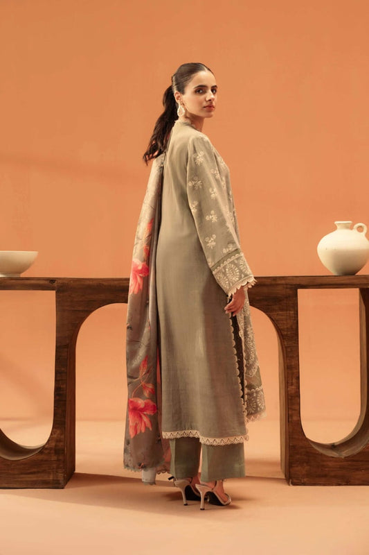 BeyondEast UnStitch Embroidered Karandi 3 piece