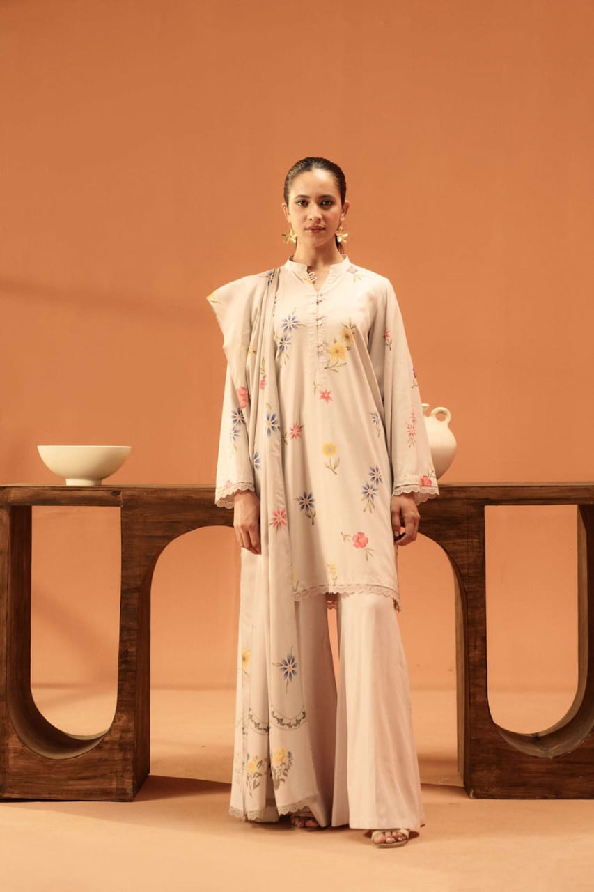 BeyondEast UnStitch Printed Linen 2 piece