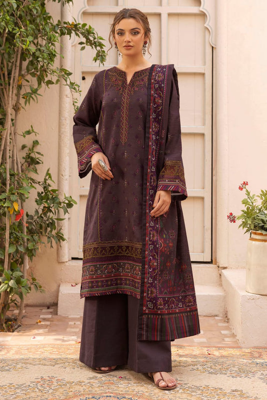 Motifz Un-Stitch Embroidered Khaddar 3 piece