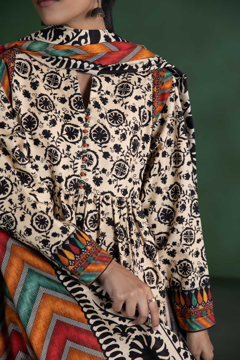 Sapphire-unstitch printed lawn-3 piece