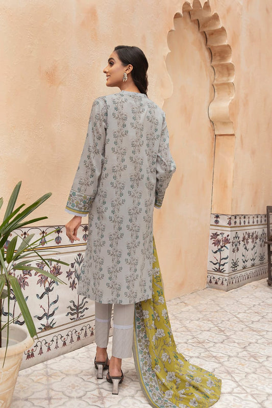 Nishat-Unstitched-printed lawn 3-piece