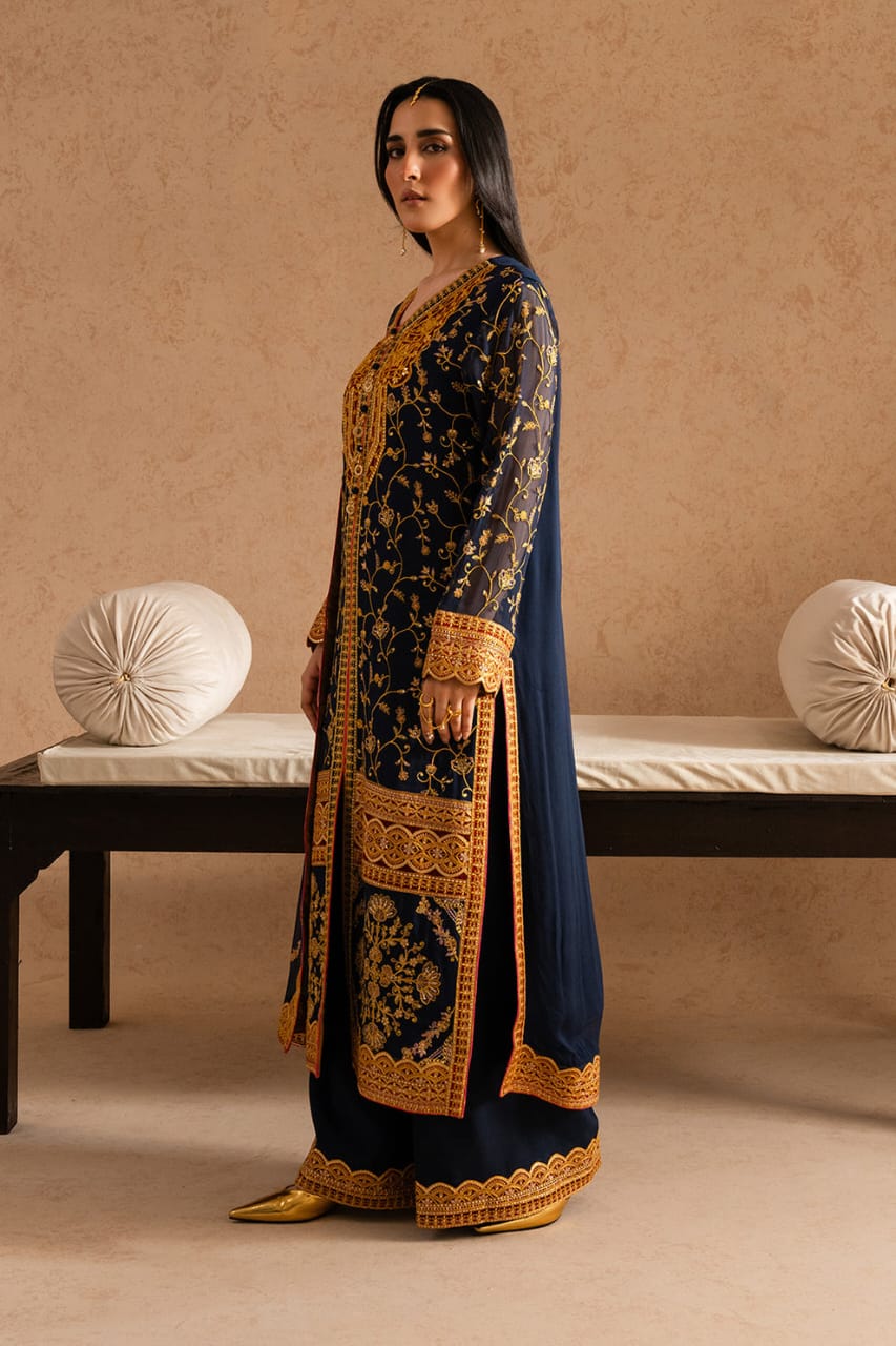 Freesia 3 piece Embroidered chiffon ZEHRA-FSU5600