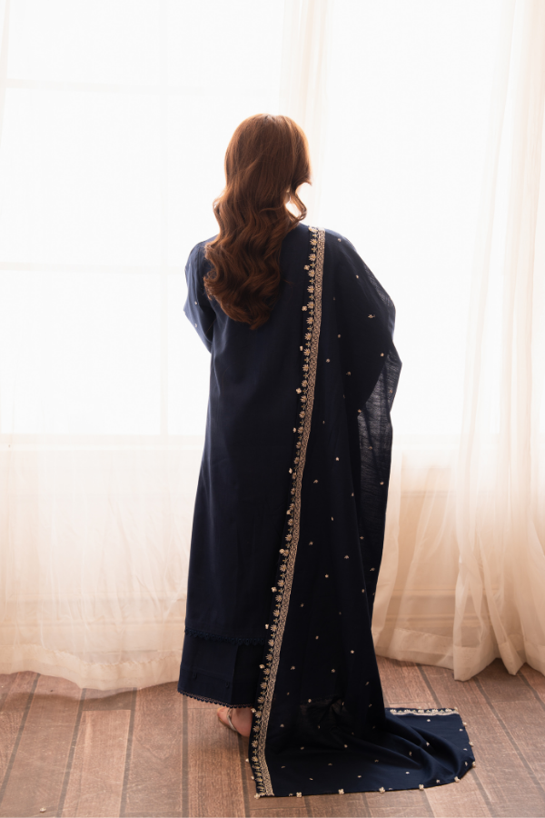 Tanabana fabrics-3 Piece - Embroidered Khaddar - V7 - 04