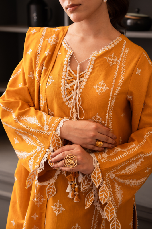 Tanabana-3 Piece - Embroidered Khaddar - V7 - 02