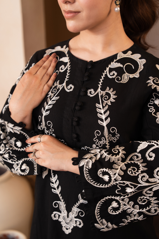 Tanabana fabrics 2 Piece - Embroidered Khaddar Suit - AEK - 01