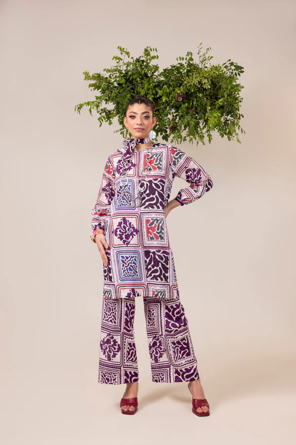 Paltar Printed Lawn -Nazleen 2 piece