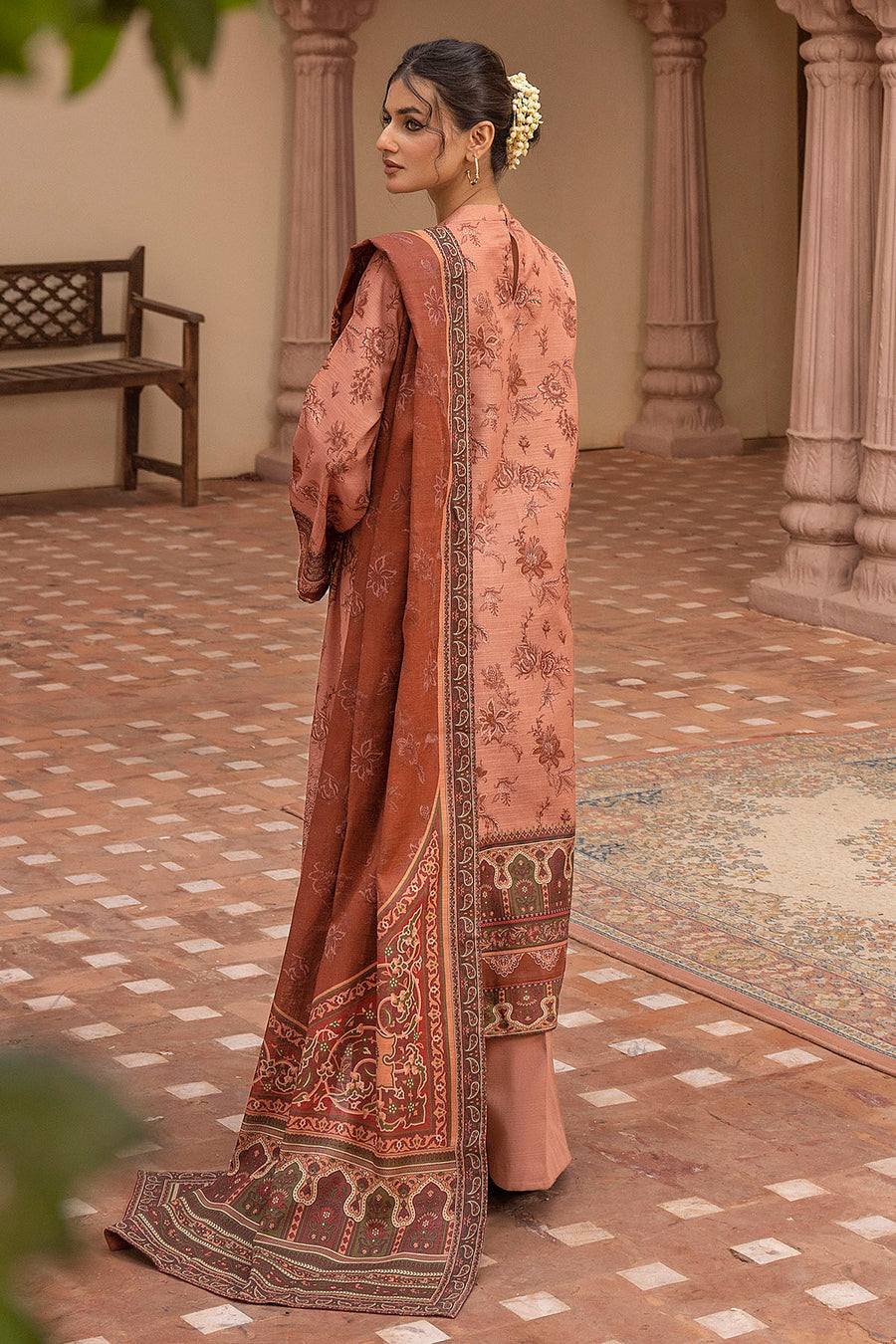 Motifz Un-Stitch Embroidered Khaddar 3 piece