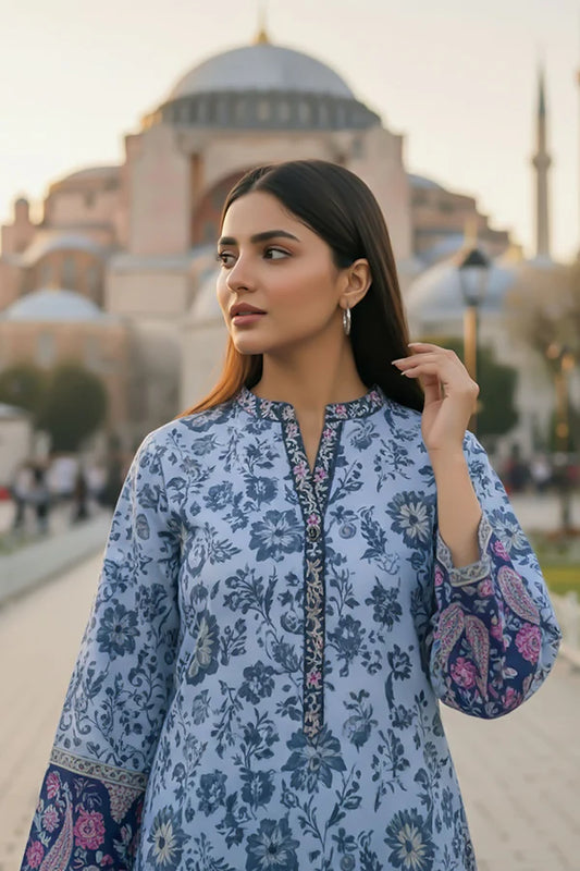 TanaBana Fabrics 2 Piece - Printed Silk Co-ord Set - BD - 06