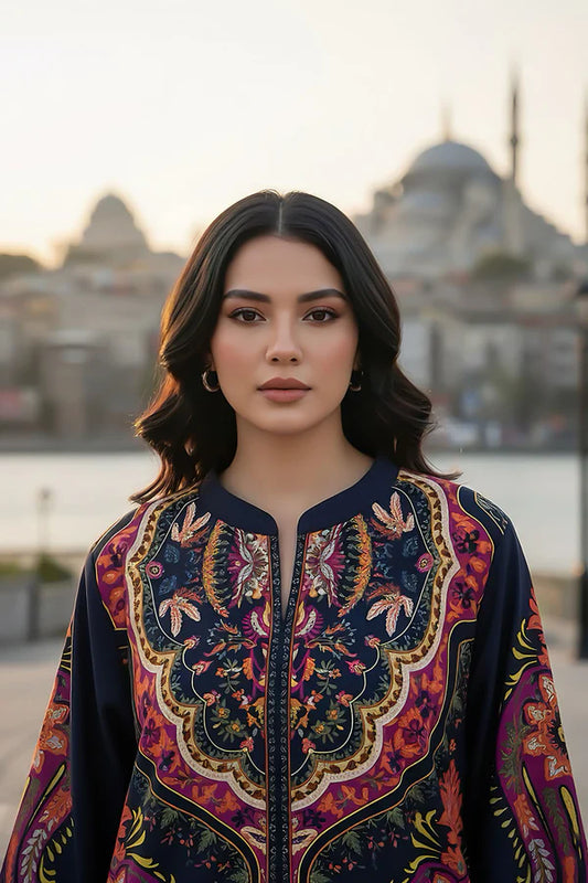 TanaBana 2 Piece - Printed Silk Co-ord Set - BD - 11