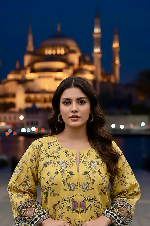 TanaBana 2 Piece - Printed Silk Co-ord Set - BD - 08