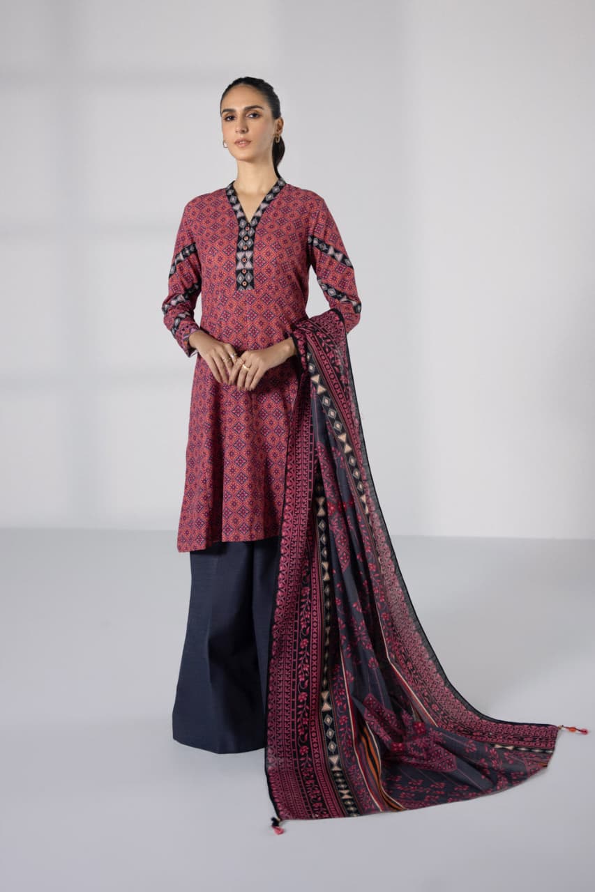 Sapphire-Unstitche-printed lawn 3 piece