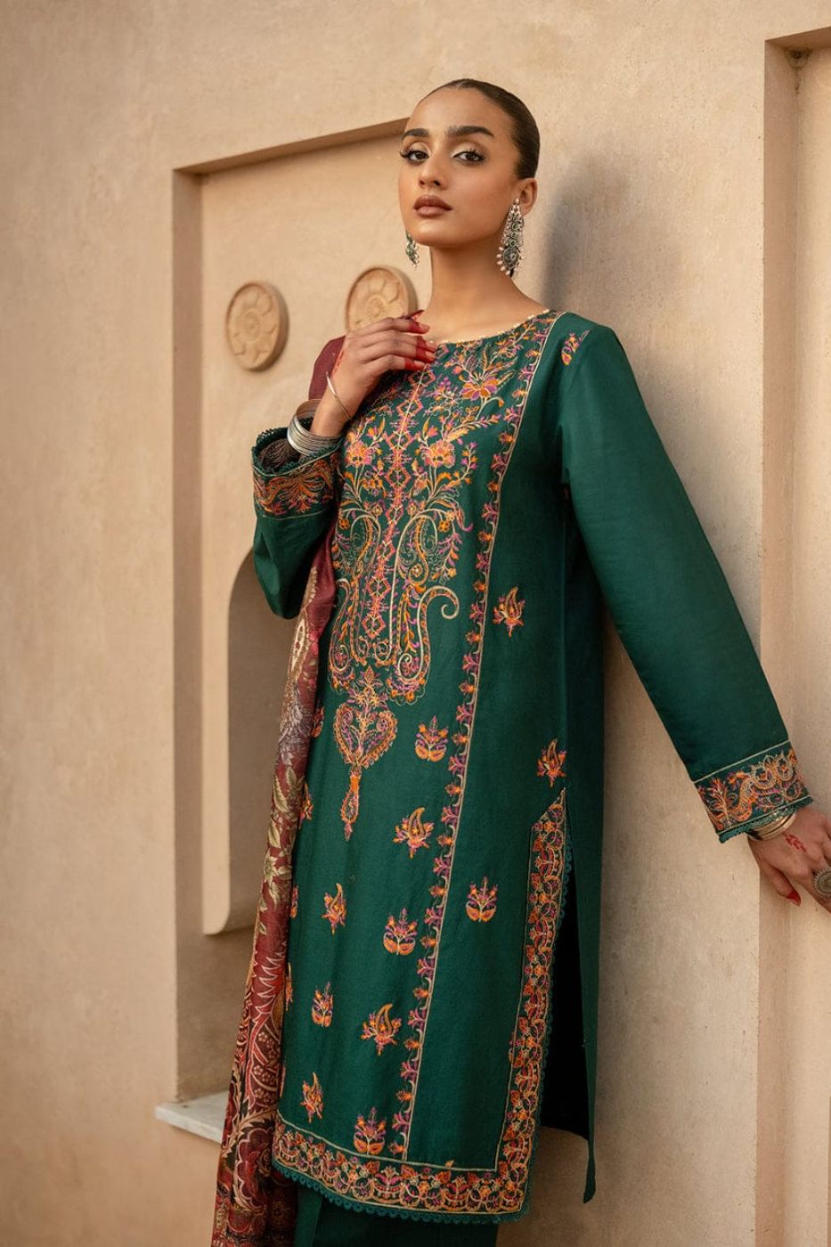 Beechtree unstitch embroidered lawn 3 piece