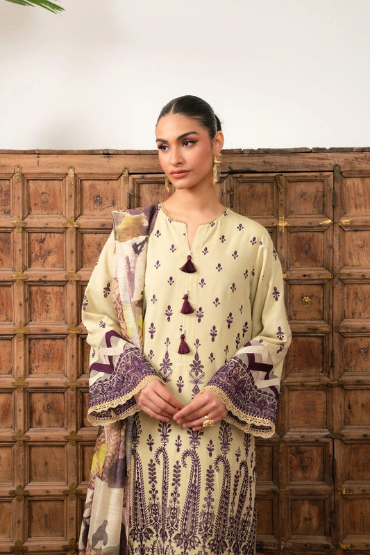 Beyond East UnStitch Embroidered Karandi 3 piece