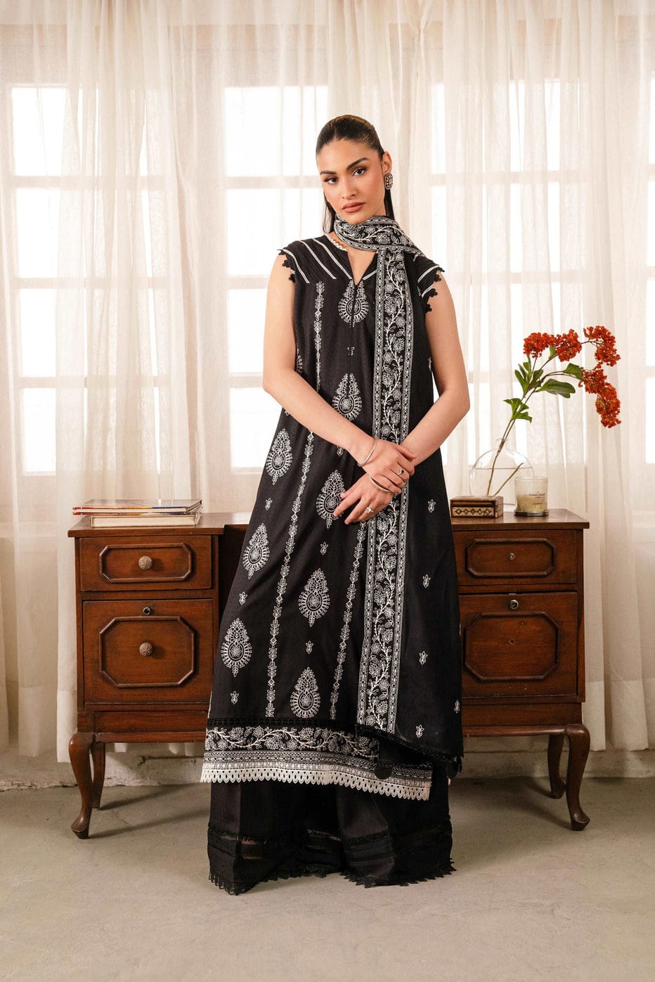 Beyond East UnStitch Embroidered Dobby 3 piece