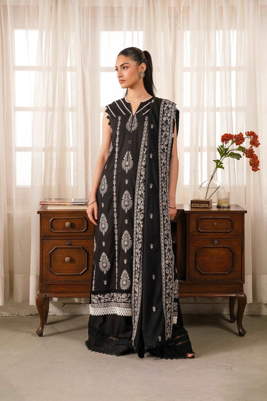 Beyond East UnStitch Embroidered Dobby 3 piece