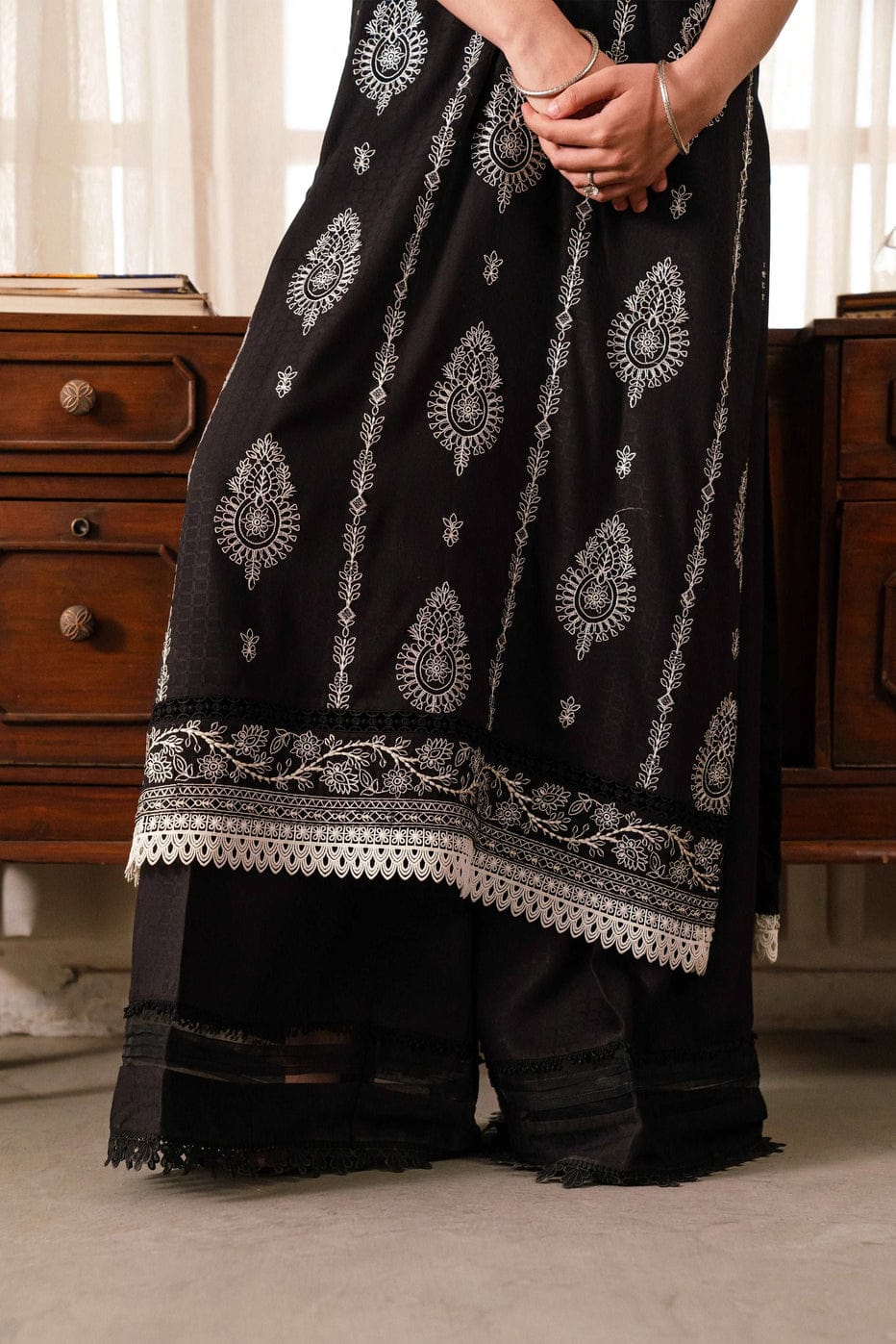 Beyond East UnStitch Embroidered Dobby 3 piece