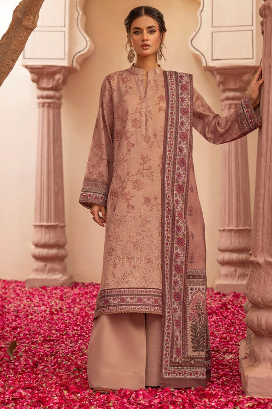 Motifz Un-Stitch Embroidered Khaddar 3 piece
