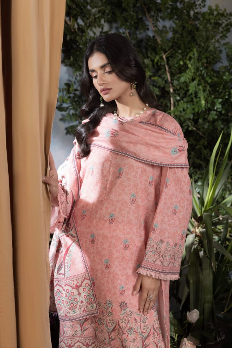 Lakhany Unstitched printed Karandi 3 piece
