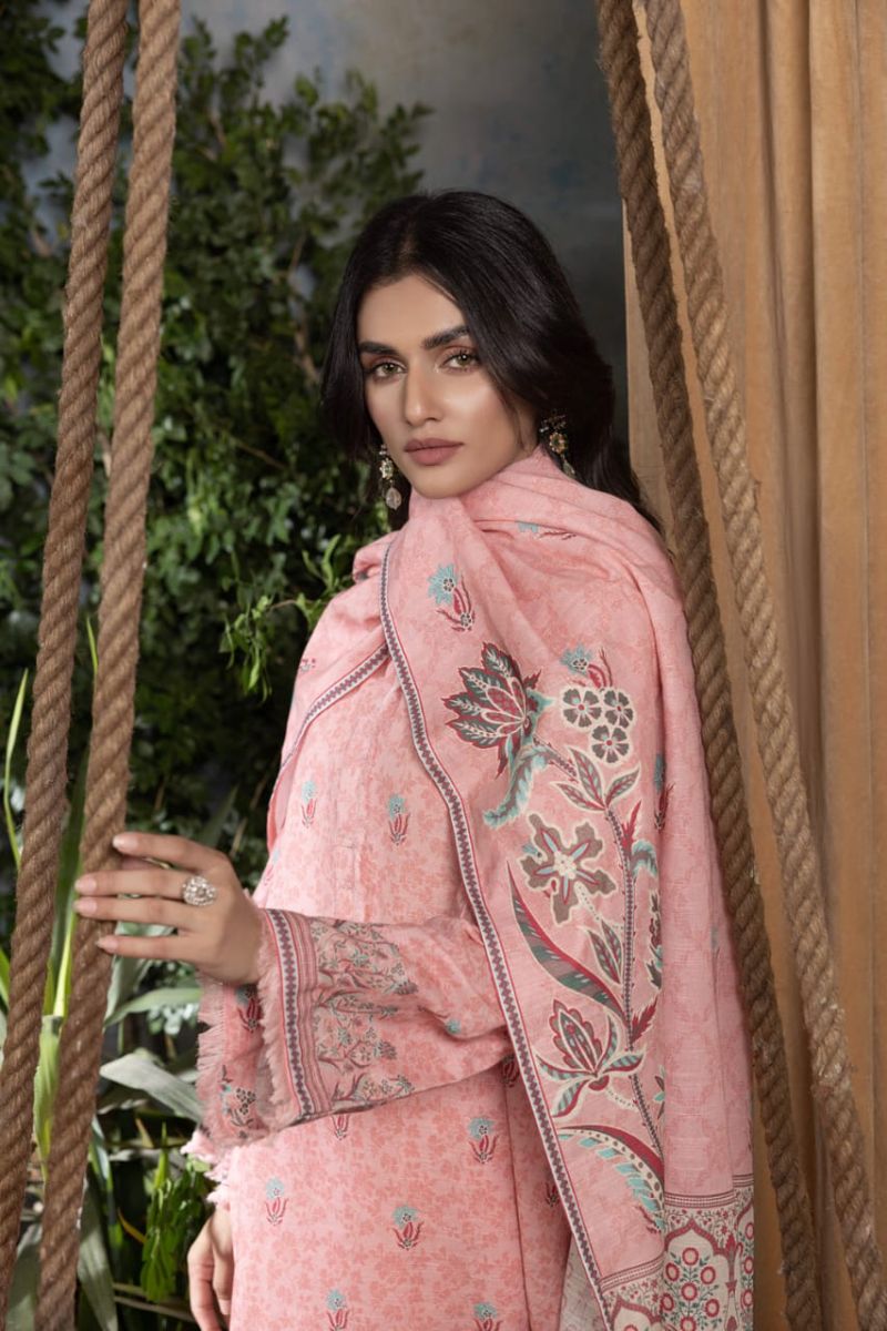 Lakhany Unstitched printed Karandi 3 piece