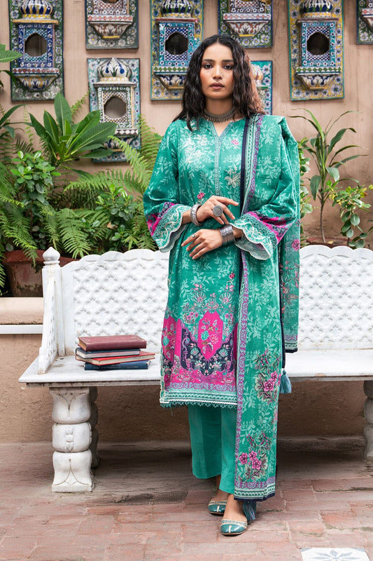 Lakhany UnStitch Embroidered Khaddar 3 piece