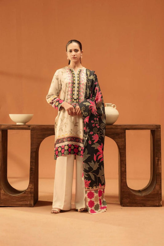 BeyondEast UnStitch Printed Karandi 3 piece