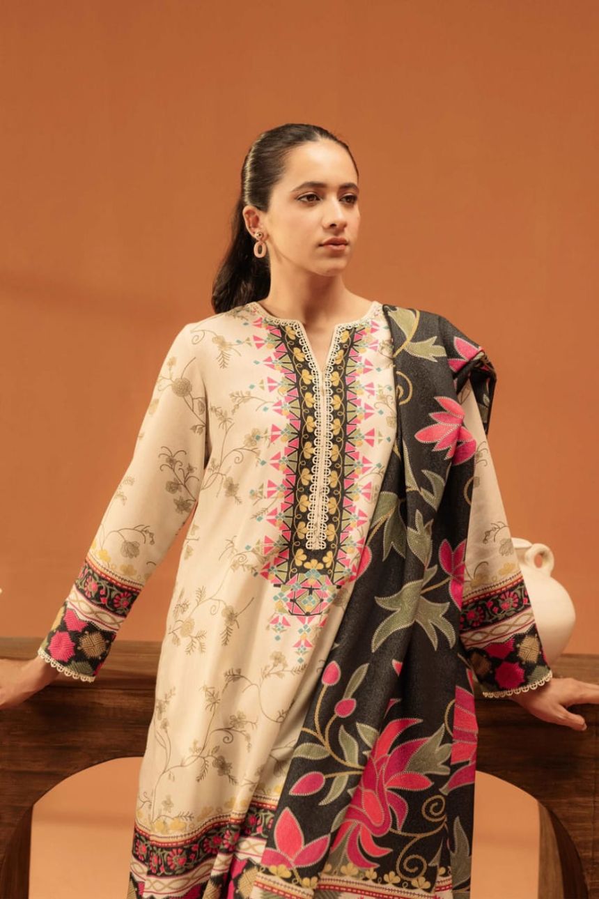 BeyondEast UnStitch Printed Karandi 3 piece