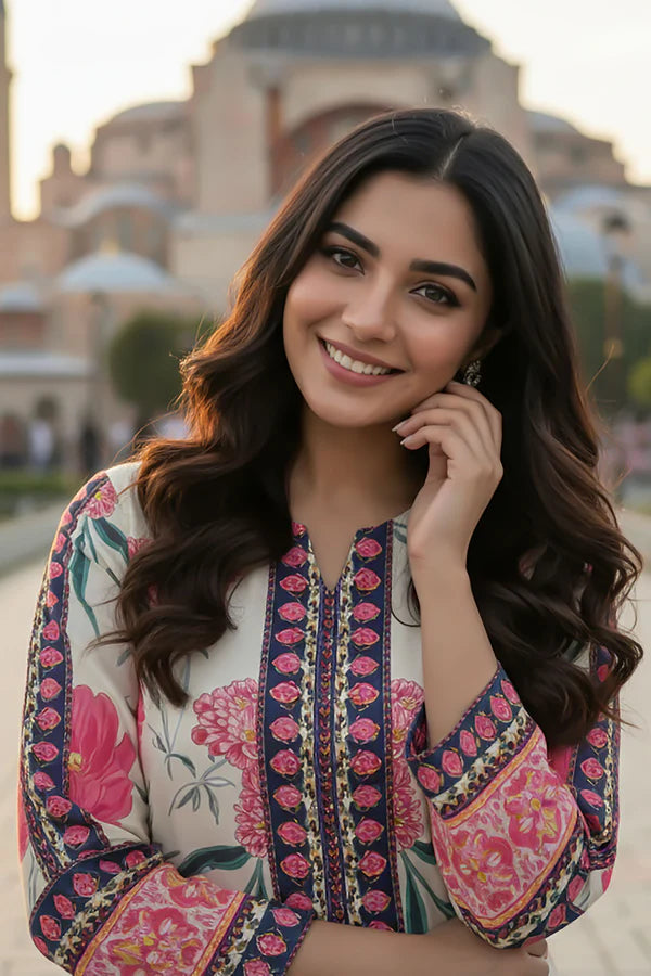 TanaBana Fabrics 2 Piece - Printed Silk Co-ord Set - BD - 05