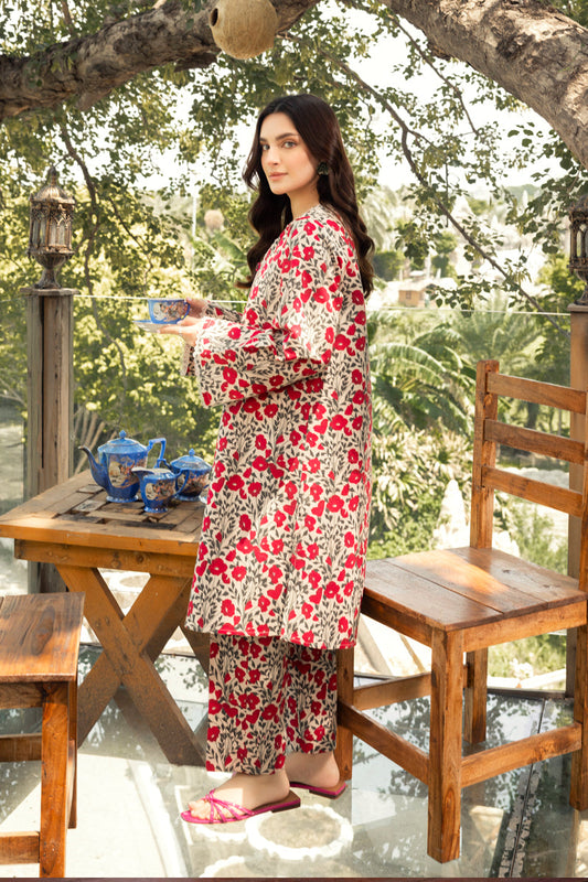 Tanabana Fabrics 2 Piece - Printed Stitched Khaddar Suit - MSV1-04
