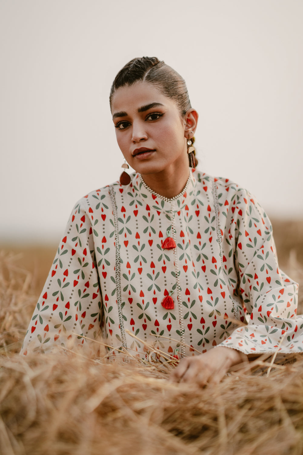 Tanabana Fabrics 2 Piece - Printed Stitched Khaddar Suit - NG-09