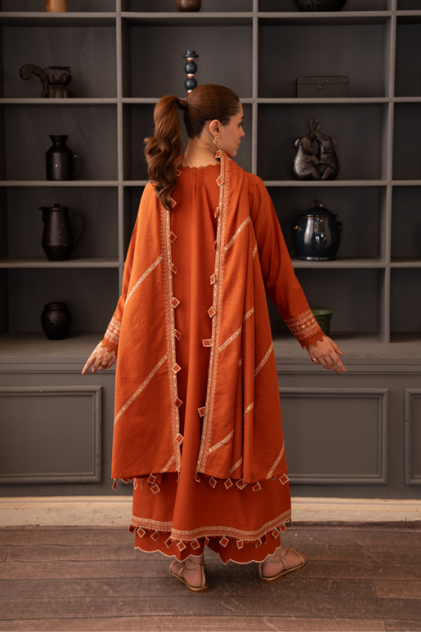 Tanabana fabrics-3 Piece - Embroidered Khaddar - V7 - 09