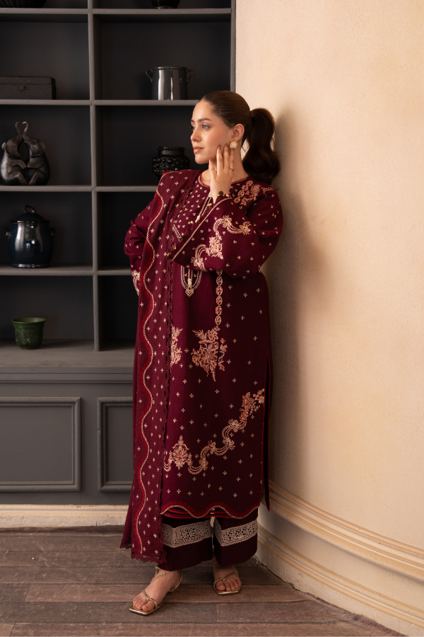 Tanabana fabrics-3 Piece - Embroidered Khaddar - V7 - 10