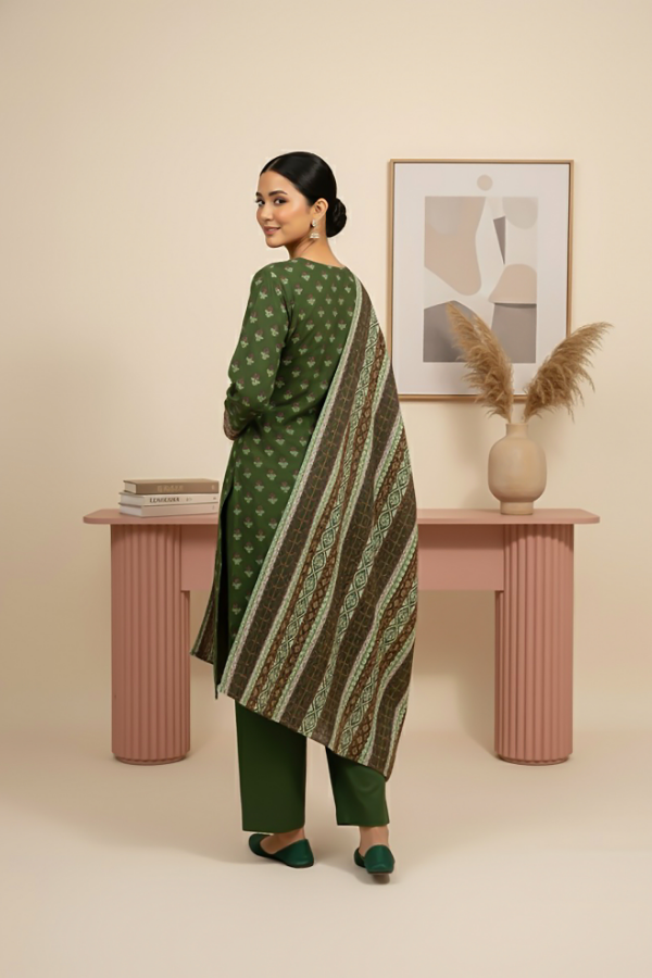 Tanabana fabrics 3 Piece - Printed Premium Khaddar - V5 - 07