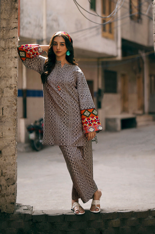 Tanabana Fabrics 2 Piece - Printed Stitched Khaddar Suit - PP-03