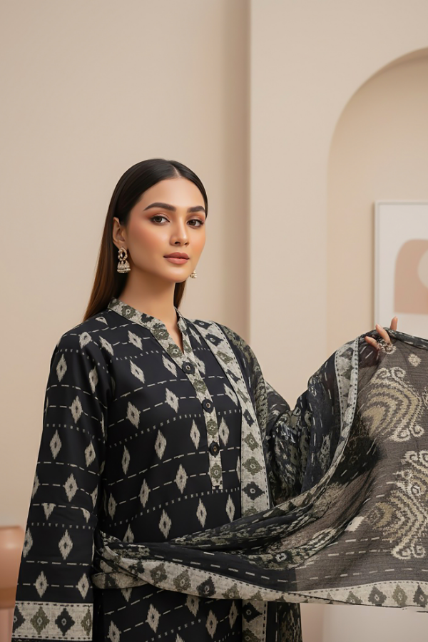 Tanabana fabrics 3 Piece - Printed Premium Khaddar - V5 - 10