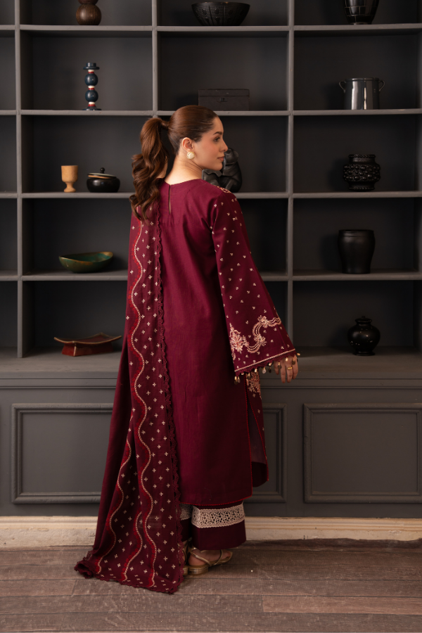 Tanabana fabrics-3 Piece - Embroidered Khaddar - V7 - 10