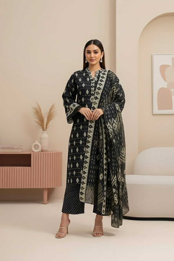 Tanabana fabrics 3 Piece - Printed Premium Khaddar - V5 - 10