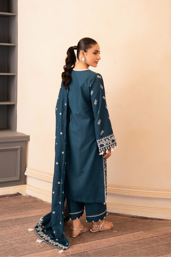 Tanabana-3 Piece - Embroidered Khaddar - V7 - 01
