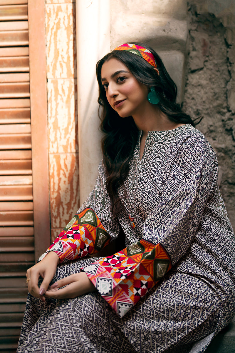 Tanabana Fabrics 2 Piece - Printed Stitched Khaddar Suit - PP-03
