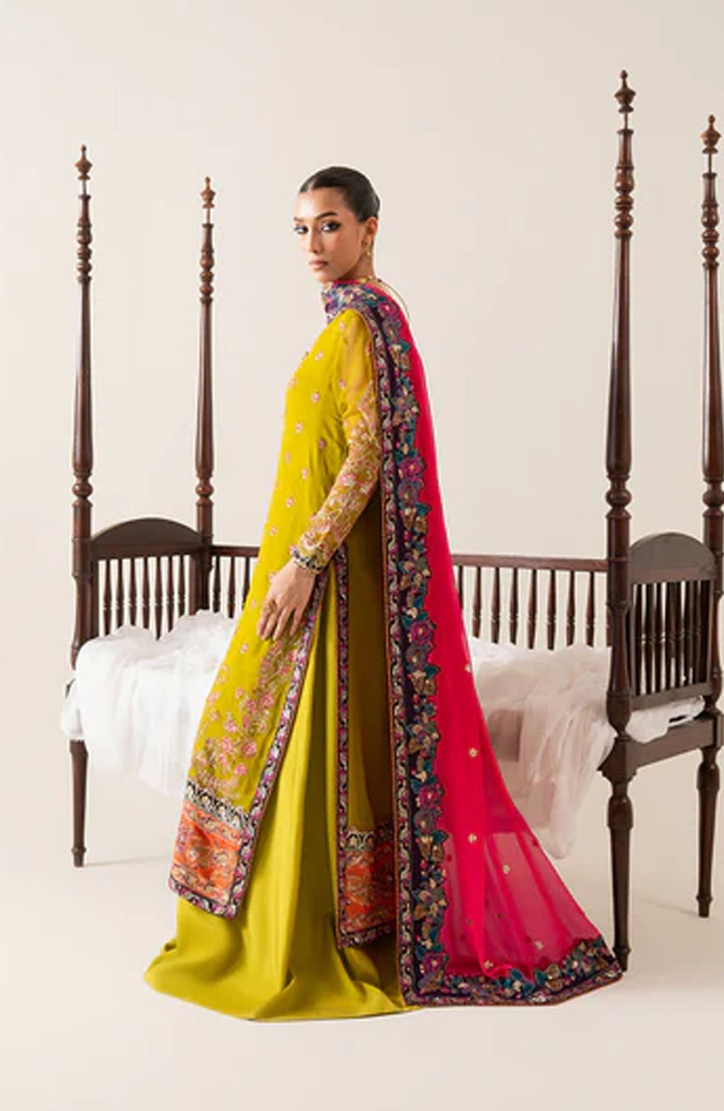 Maryum n Maria embroidered chiffon 3 piece