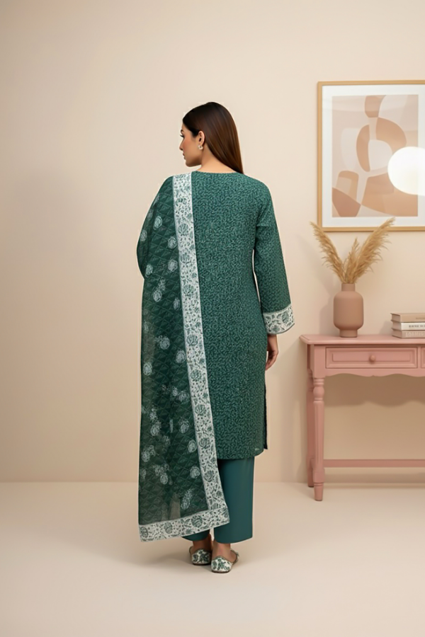 TanaBana Fabrics 3 Piece - Printed Premium Khaddar - V5 - 01