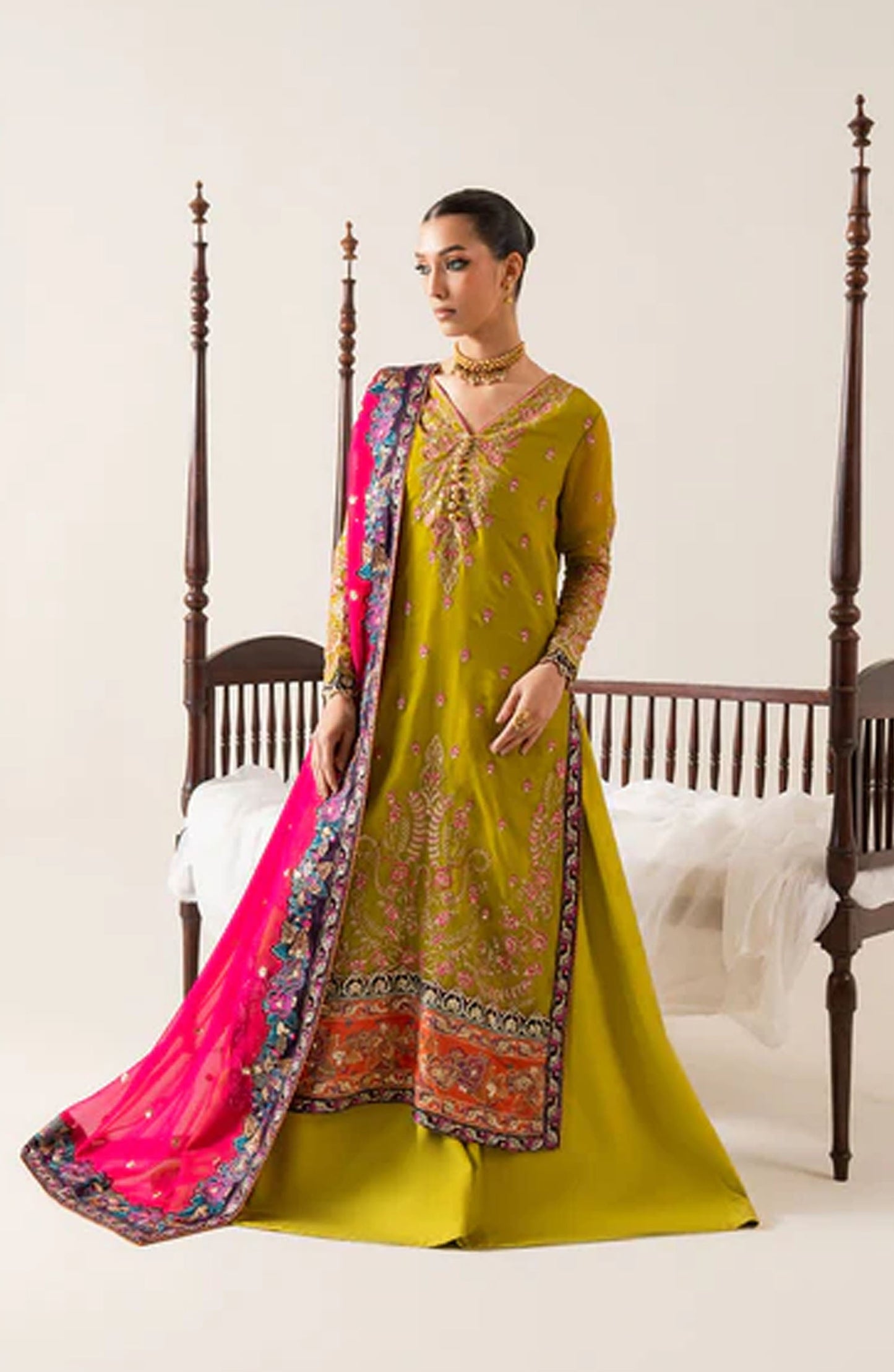 Maryum n Maria embroidered chiffon 3 piece