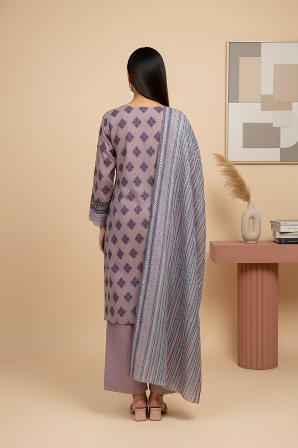 Tanabana fabrics 3 Piece - Printed Premium Khaddar - V5 - 08